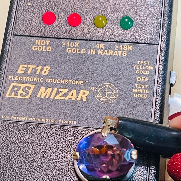 🍇Stunning Vintage Oval Cut 9ct Amethyst 10K Yellow Gold with Filigree Metalwork! - Picture 12 of 14